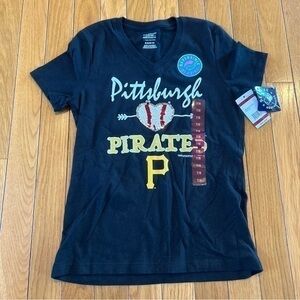New NWT Genuine Merchandise Pittsburgh Pirates Sequin T-Shirt Girls Size 7/8